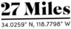 27 Miles Malibu logo